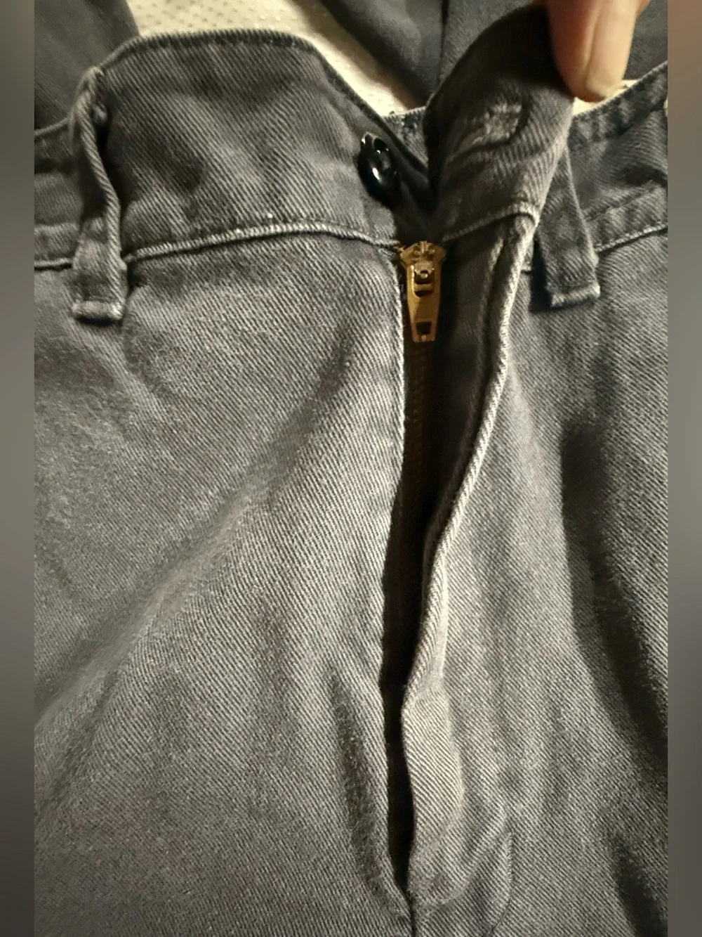 Vintage Red Kap Grey Work Pants Thrashed 30x31 Baggy ⛓️‍💥 Distressed Workwear - Picture 9 of 9